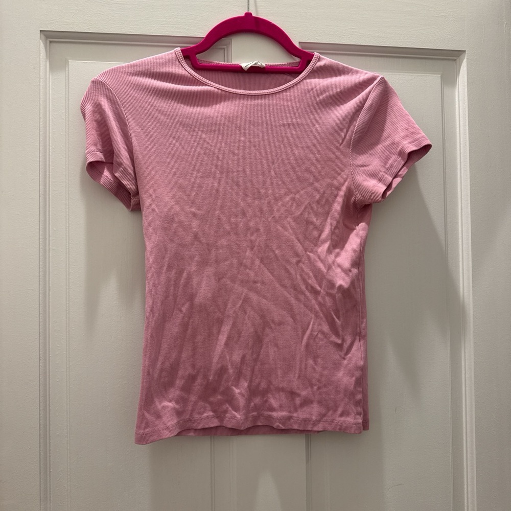 Cotton On Pink Fitted Short Sleeve Tee